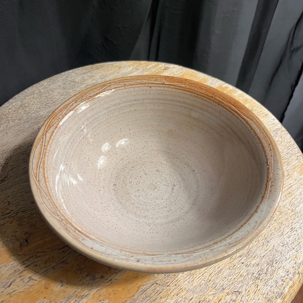 Handmade Ceramic Soup Bowl - Tan